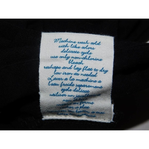 ANTHROPOLOGIE MERMAID TAG WOMENS SIZE: S BLACK FRONT TIE - Picture 6 of 10